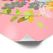 Herbstlicher Erntedank PInk Poster (Ecke)