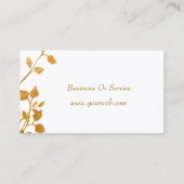 Herbstlicher faszinierender Blumenfluß in den Visitenkarte (Rückseite)