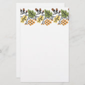 Herbstlicher Hintergrund Briefpapier (Vorne/Hinten)