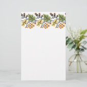 Herbstlicher Hintergrund Briefpapier (Stehend Vorderseite)