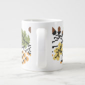 Herbstlicher Hintergrund Jumbo-Tasse (Rückseite)