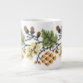 Herbstlicher Hintergrund Jumbo-Tasse (Vorderseite)