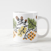Herbstlicher Hintergrund Jumbo-Tasse (Rechts)