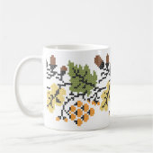 Herbstlicher Hintergrund Kaffeetasse (Links)