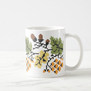 Herbstlicher Hintergrund Kaffeetasse