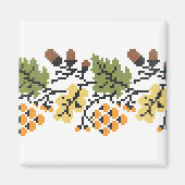 Herbstlicher Hintergrund Magnet (Vorne)