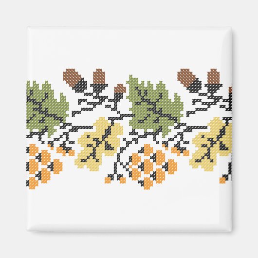 Herbstlicher Hintergrund Magnet (Vorne)