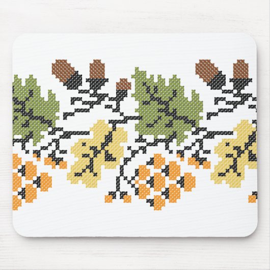 Herbstlicher Hintergrund Mousepad (Vorne)