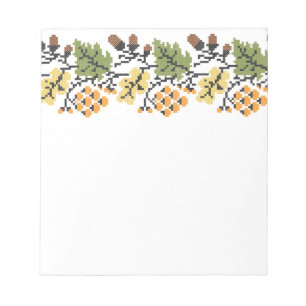 Herbstlicher Hintergrund Notizblock