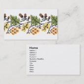 Herbstlicher Hintergrund Visitenkarte (Vorne/Hinten)