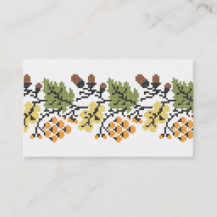 Herbstlicher Hintergrund Visitenkarte