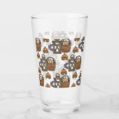 Herbstlicher Kürbiszauber Glas (Rückseite)