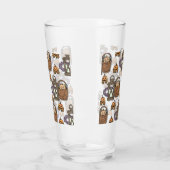 Herbstlicher Kürbiszauber Glas (Links)