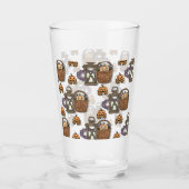 Herbstlicher Kürbiszauber Glas (Vorderseite)