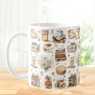 Herbstlicher Lieblings-Ästhetik-Muster Kaffeetasse