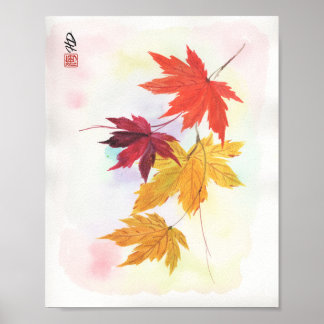 Herbstlicher sanfter Glanz Poster