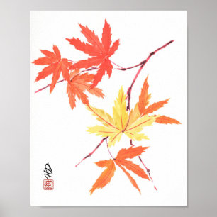 Herbstlicher Stiller Tanz Poster