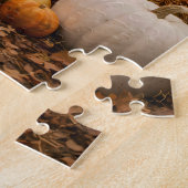 Herbstliches Bauernhoftor mit Bogen Puzzle (Seite)