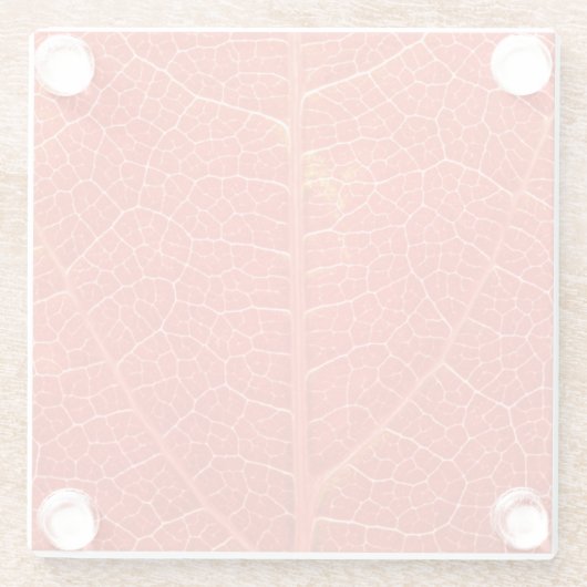 Herbstliches Blatt Glasuntersetzer (Rückseite)