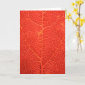 Herbstliches Blatt Karte (Gelbe Blume)