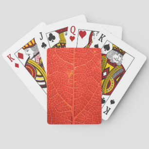 Herbstliches Blatt Spielkarten