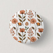 Herbstliches Blumenarrangement Button (Vorderseite)