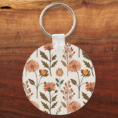 Herbstliches Blumenarrangement Schlüsselanhänger (Vorderseite)