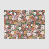 Herbstliches Blumenmuster  Seidenpapier (Vorderseite)