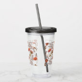 Herbstliches Blütenmosaik Acryltrinkbecher (Links)