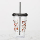 Herbstliches Blütenmosaik Acryltrinkbecher (Rechts)