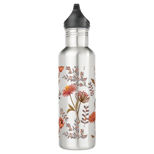 Herbstliches Blütenmosaik Edelstahlflasche (Rechts)