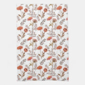 Herbstliches Blütenmosaik Geschirrtuch (Vertikal)