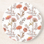Herbstliches Blütenmosaik Getränkeuntersetzer (Vorne)