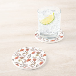 Herbstliches Blütenmosaik Getränkeuntersetzer