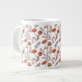 Herbstliches Blütenmosaik Jumbo-Tasse