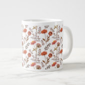 Herbstliches Blütenmosaik Jumbo-Tasse (Vorderseite Rechts)