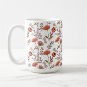 Herbstliches Blütenmosaik Kaffeetasse (Links)