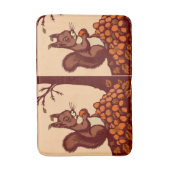 🐿️Herbstliches Eichhörnchen Badematte (Vorderseite Vertikal)