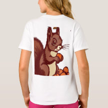 Herbstliches Eichhörnchen Kind