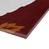 🐿️ Herbstliches Eichhörnchen – Küchenaccessoire Schneidebrett (Ecke)