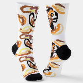 Herbstliches Eichhörnchen Spiel Socken (Gewinkelt)