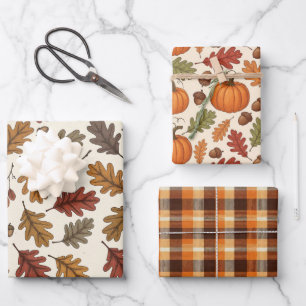 Herbstliches Erntedankfest Geschenkpapier Set