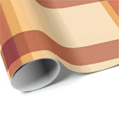 Herbstliches Kariertes, gemütliches Herbstmuster Geschenkpapier (Rolleneckpunkt)