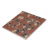 Herbstliches Muster im Stil von William Morris Fliese (Seite)