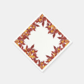 Herbstliches Papier Serviette (Ecke)