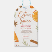 Herbstliches simmerndes Potpourri Geschenkanhänger (Vorderseite)