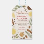 Herbstliches simmerndes Potpourri Geschenkanhänger (Vorderseite)