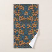 Herbstliches William-Morris-Stil-Muster Badhandtuch Set (Handtuch)