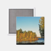 Herbstlicht Magnet (Vorderseite/Rückseite)