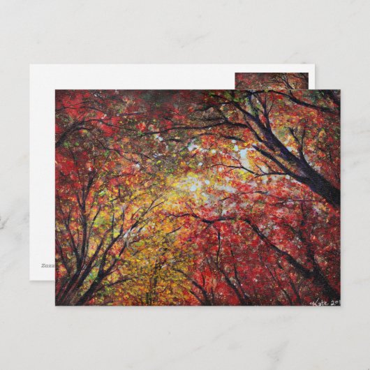 Herbstlicht Postkarte (Vorne/Hinten)